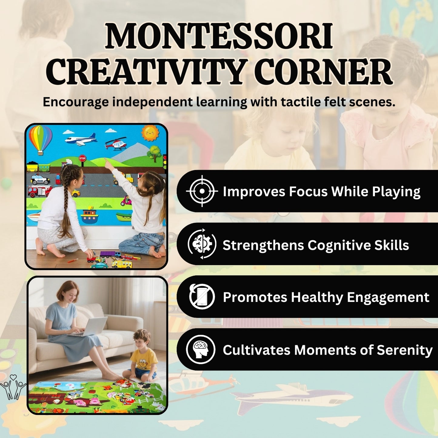 Amaraice™ Felt Story Board